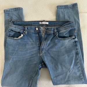 Mens Zara Jeans 36W 30L Slim Taper